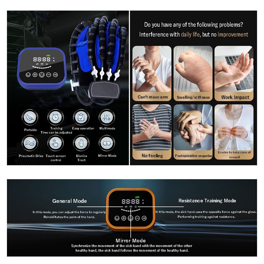 ⁦Gants Robotiques de Rééducation Hémiplégique, Entraînement des Doigts et des Mains⁩ - الصورة ⁦2⁩