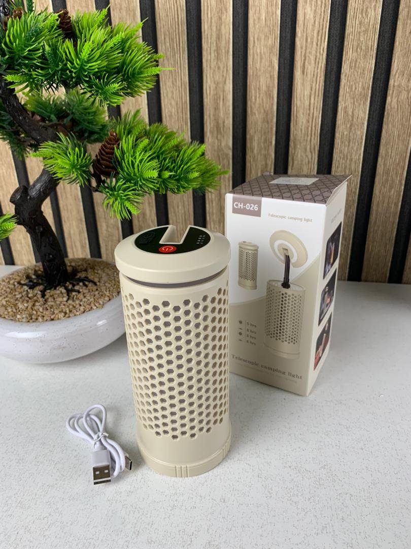Lampe de camping design en nid d’abeille avec 3 couleurs variable rechargeable - الصورة 2