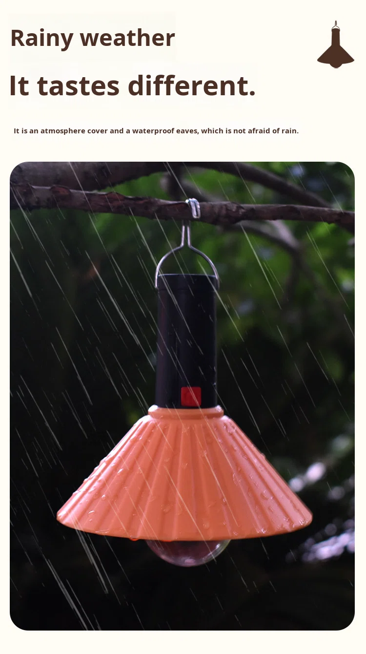 Lanterne de Camping Rechargeable 3 Niveaux de Luminosité avec Crochet de Suspension - مصباح تخييم وطوارئ قابل للشحن مع خطاف تعليق و3 مستويات إضاءة - الصورة 11