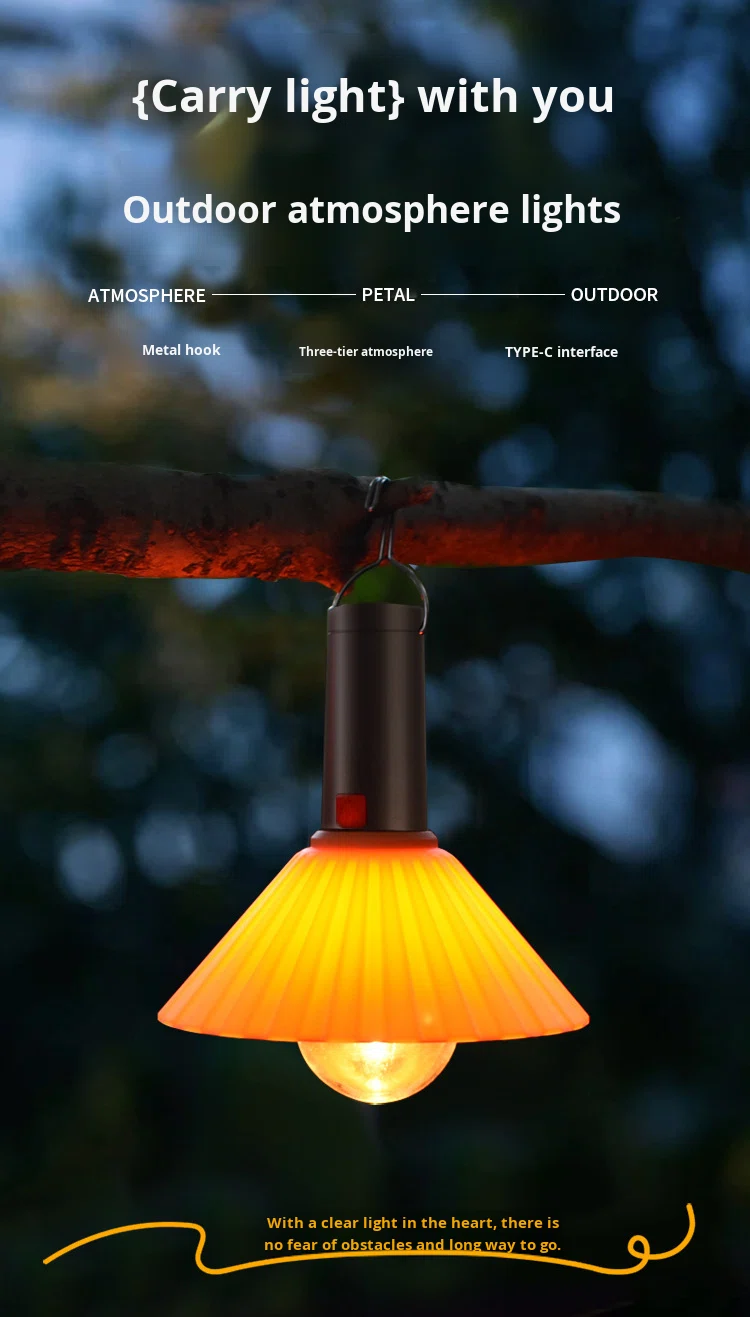 Lanterne de Camping Rechargeable 3 Niveaux de Luminosité avec Crochet de Suspension - مصباح تخييم وطوارئ قابل للشحن مع خطاف تعليق و3 مستويات إضاءة - الصورة 16