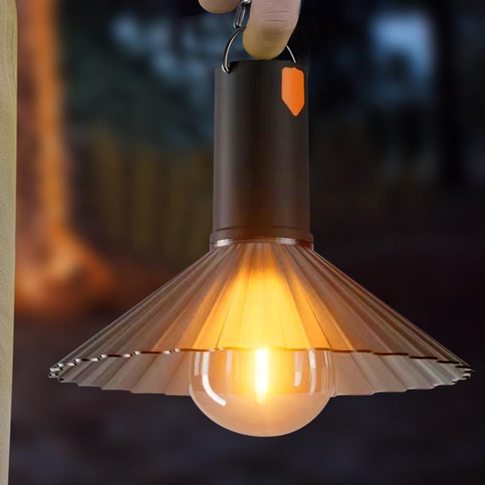 Lanterne de Camping Rechargeable 3 Niveaux de Luminosité avec Crochet de Suspension - مصباح تخييم وطوارئ قابل للشحن مع خطاف تعليق و3 مستويات إضاءة - الصورة 2