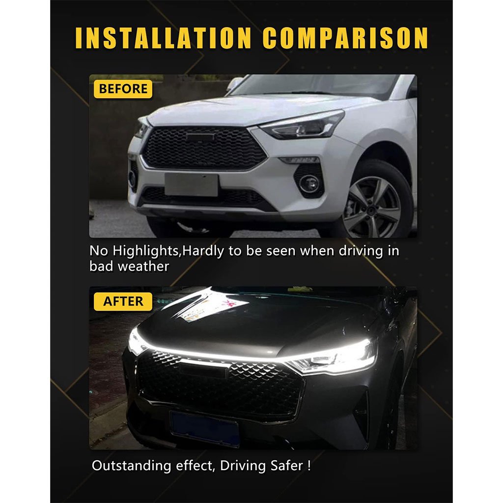 LED dynamiques Bandes lumineuses pour capot de voiture - الصورة 9