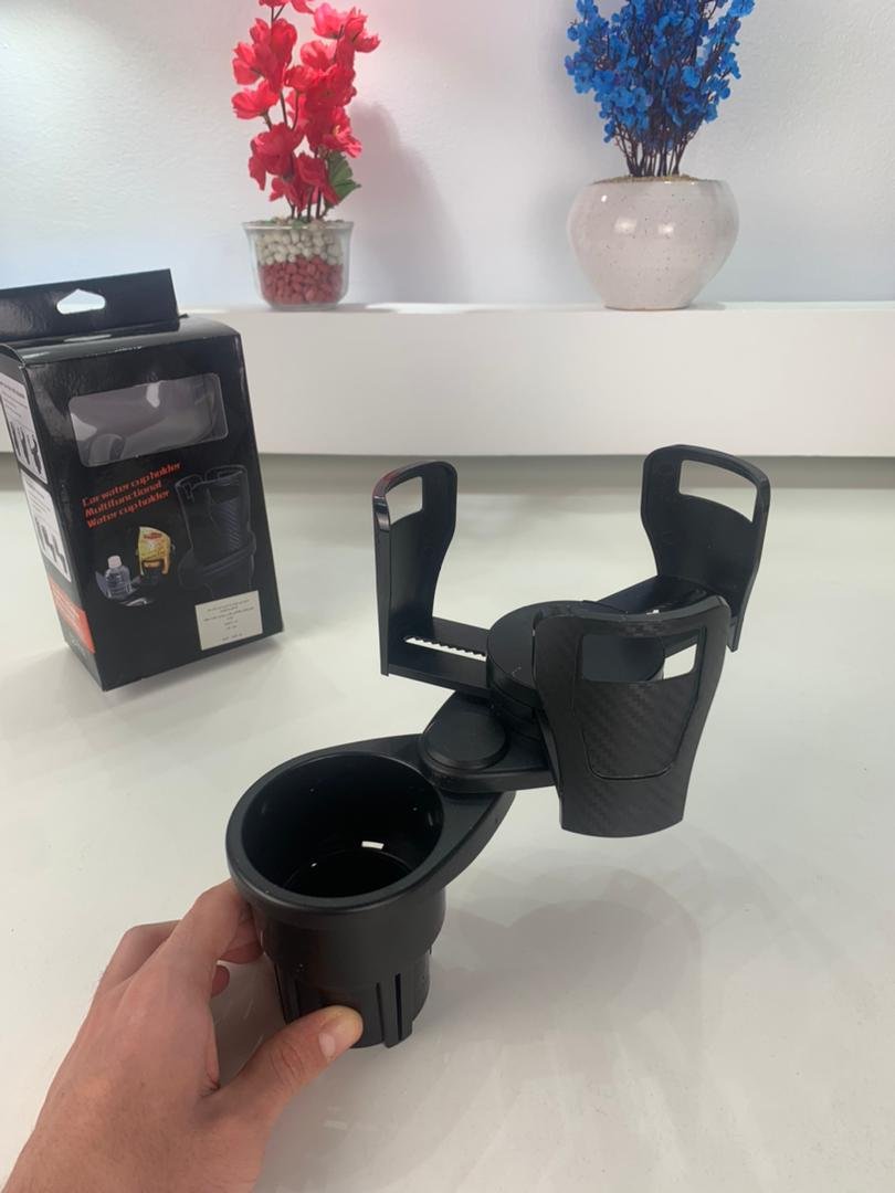 ⁦Porte-Gobelet Voiture Extensible 2-en-1 avec Base Rotative à 360° – حامل أكواب مزدوج قابل للتوسيع⁩ - الصورة ⁦3⁩