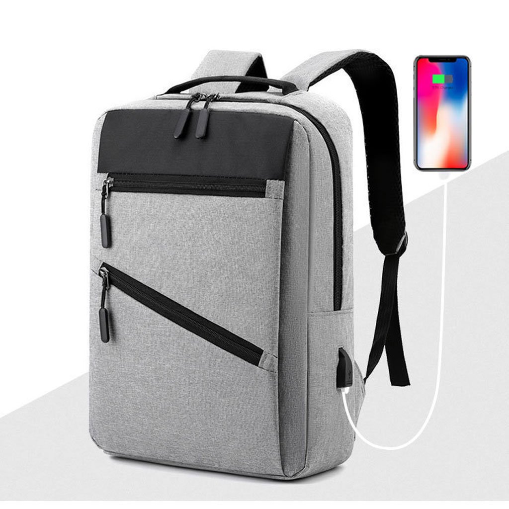 ⁦Sac à Dos de Grande Capacité pour Homme 3en1 Tendance pour Lycéens - Gris⁩ - الصورة ⁦5⁩
