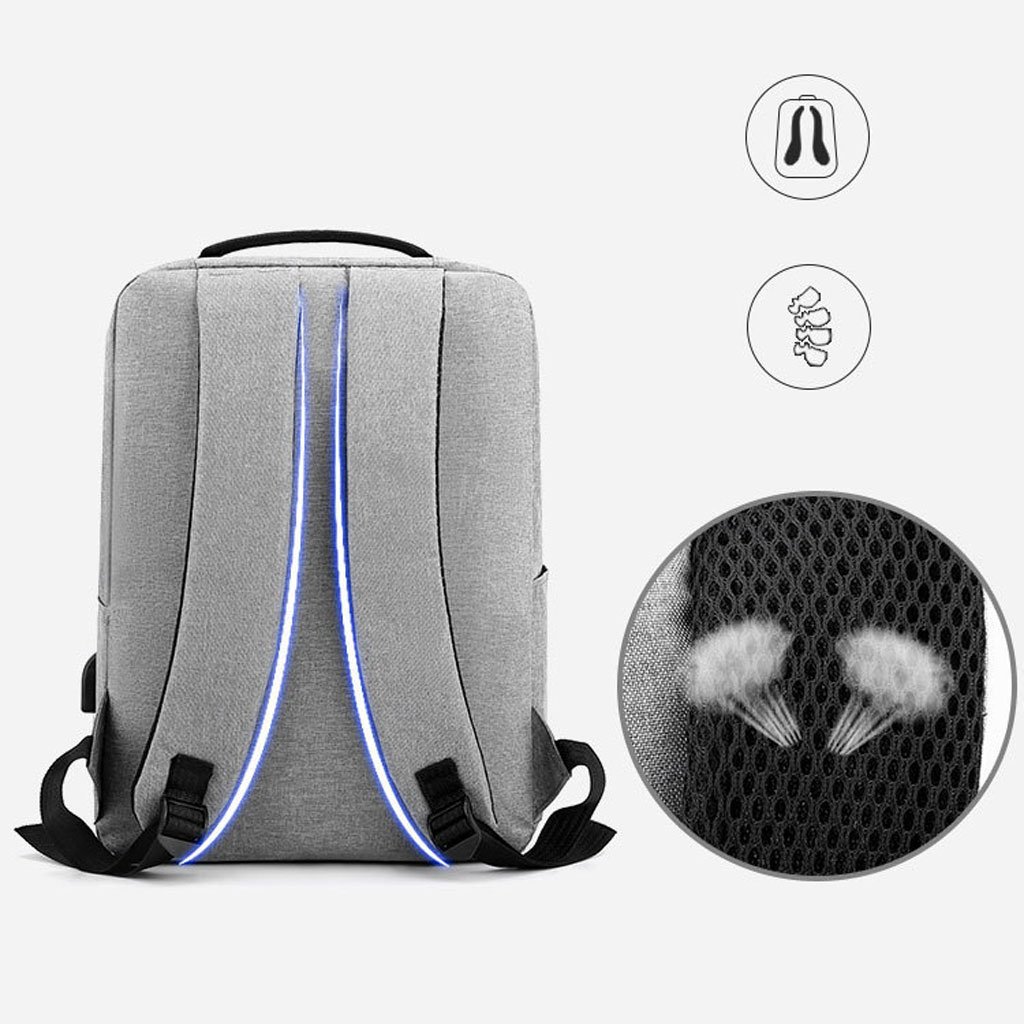 ⁦Sac à Dos de Grande Capacité pour Homme 3en1 Tendance pour Lycéens - Gris⁩ - الصورة ⁦6⁩