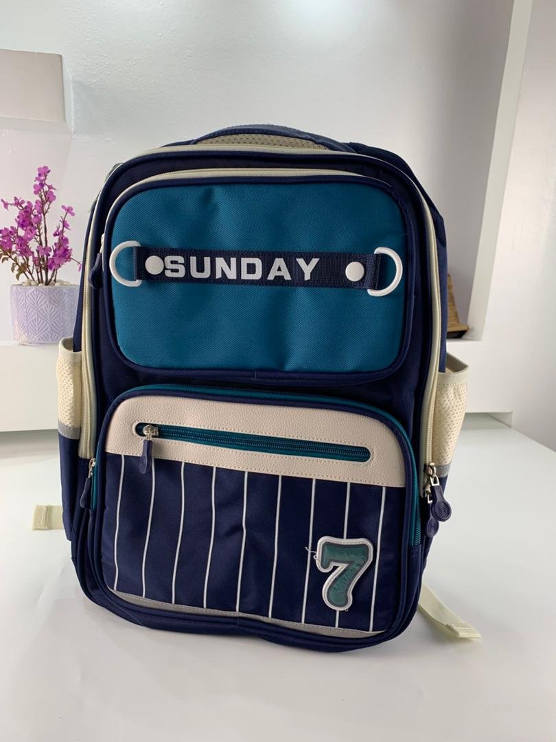 Sac à Dos Scolaire pour Enfants SUNDAY Bleu – حقيبة ظهر مدرسية للأطفال أزرق - الصورة 2