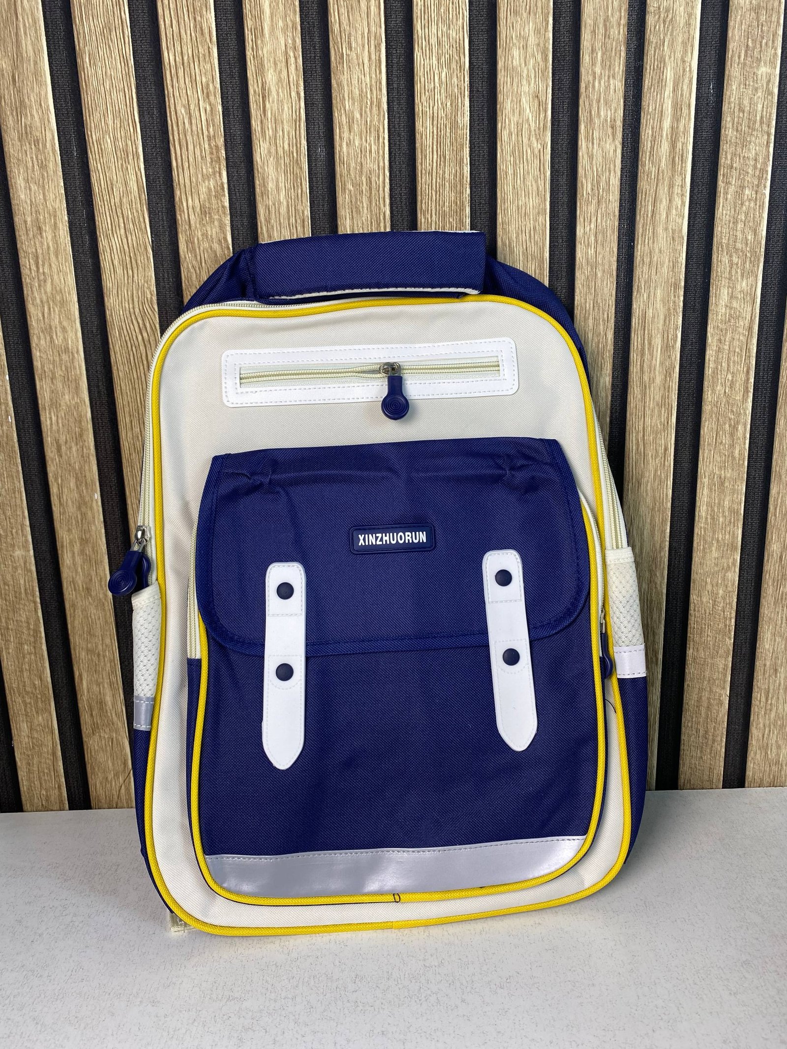 Sac à Dos Scolaire Style Kawaii Grand Volume Tissu Imperméable Bleu Nuit SACKDS01BLN - حقيبة مدرسية بتصميم كاوايي - الصورة 2