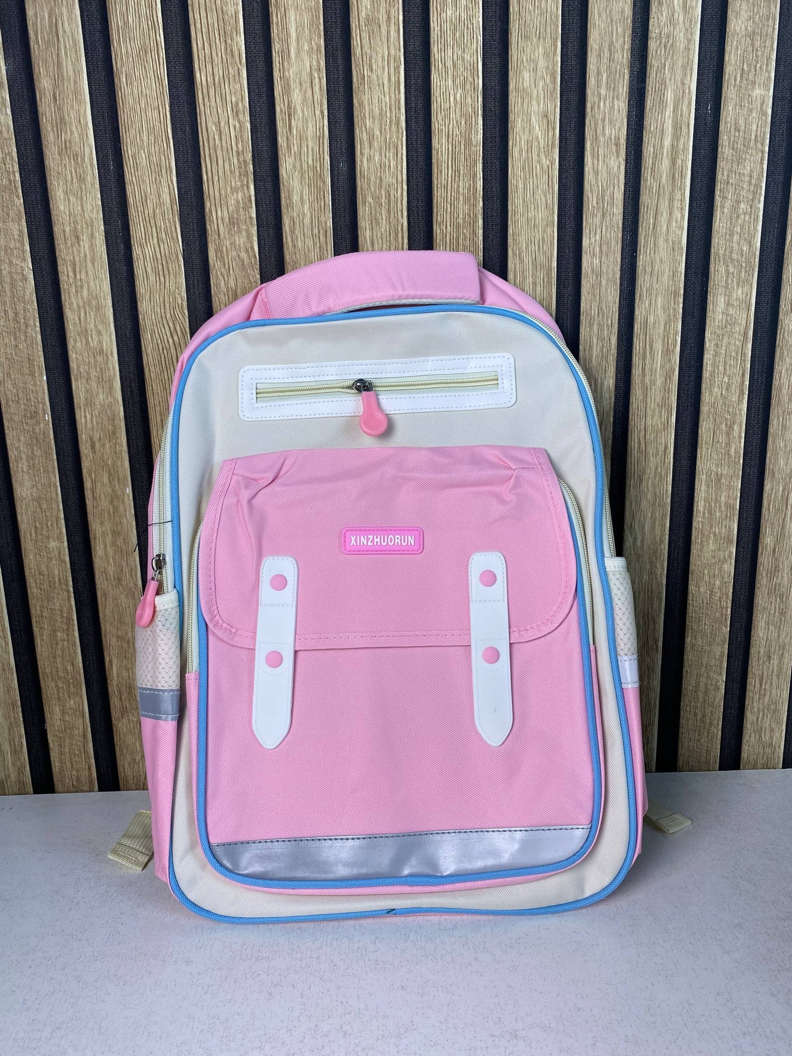 ⁦Sac à Dos Scolaire Style Kawaii Grand Volume Tissu Imperméable Rose SACKDS01RS - حقيبة مدرسية بتصميم كاوايي⁩ - الصورة ⁦2⁩