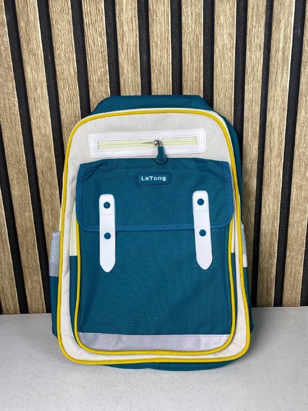 ⁦Sac à Dos Scolaire Style Kawaii Grand Volume Tissu Imperméable Vert SACKDS01VRT - حقيبة مدرسية بتصميم كاوايي⁩ - الصورة ⁦2⁩