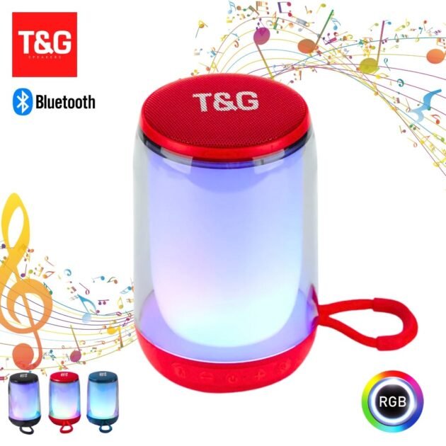 Tu0026G Haut-parleur Bluetooth 5.3 à pulsation d'ambiance LED RGB