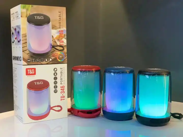 ⁦Tu0026G Haut-parleur Bluetooth 5.3 à pulsation d'ambiance LED RGB⁩ - الصورة ⁦6⁩