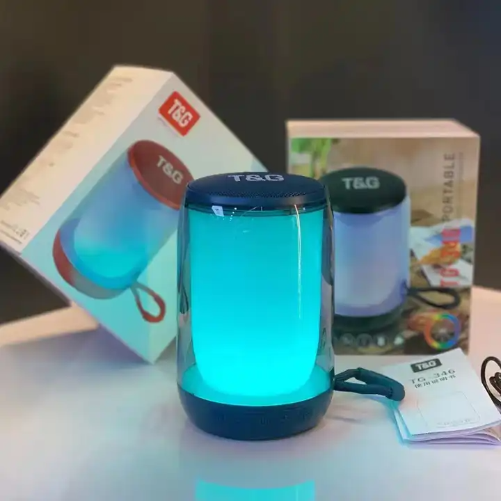 ⁦Tu0026G Haut-parleur Bluetooth 5.3 à pulsation d'ambiance LED RGB⁩ - الصورة ⁦7⁩
