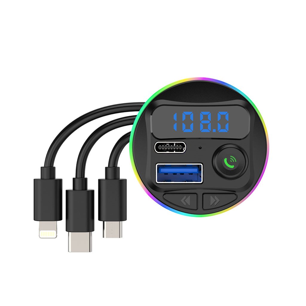 Transmetteur Bluetooth pour voiture, voiture Mp3 Player Radio Aux Adapter Lecteur de Musique - الصورة 3