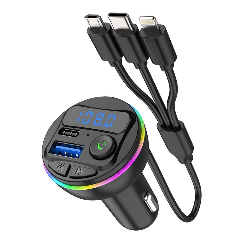 Transmetteur Bluetooth pour voiture, voiture Mp3 Player Radio Aux Adapter Lecteur de Musique - الصورة 4