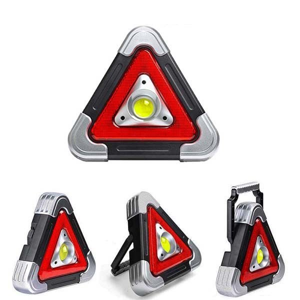 Triangle D'alerte Torche LED 10W Multifonctionnelle Chargé Avec L'énergie Solaire HB-6609 - الصورة 11