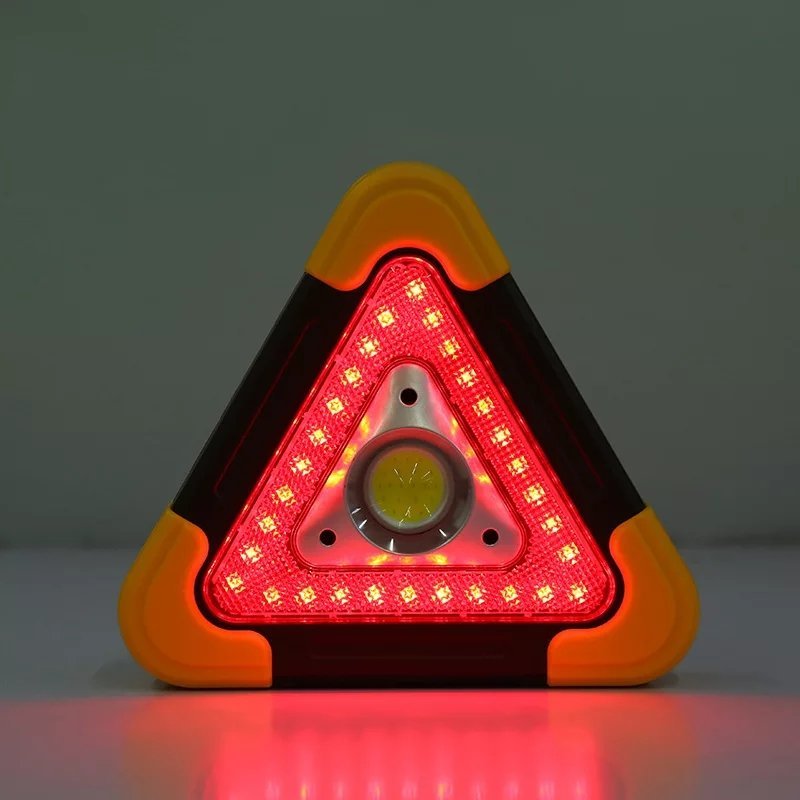 Triangle D'alerte Torche LED 10W Multifonctionnelle Chargé Avec L'énergie Solaire HB-6609 - الصورة 9