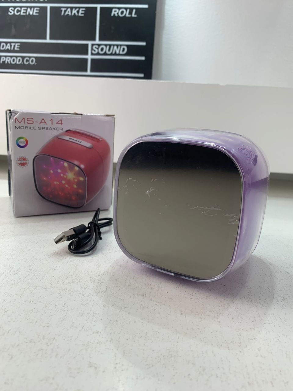⁦مكبر صوت محمول – Haut-parleur Mobile MS-A14 Son Puissant et Éclairage RGB Dynamique⁩ - الصورة ⁦2⁩