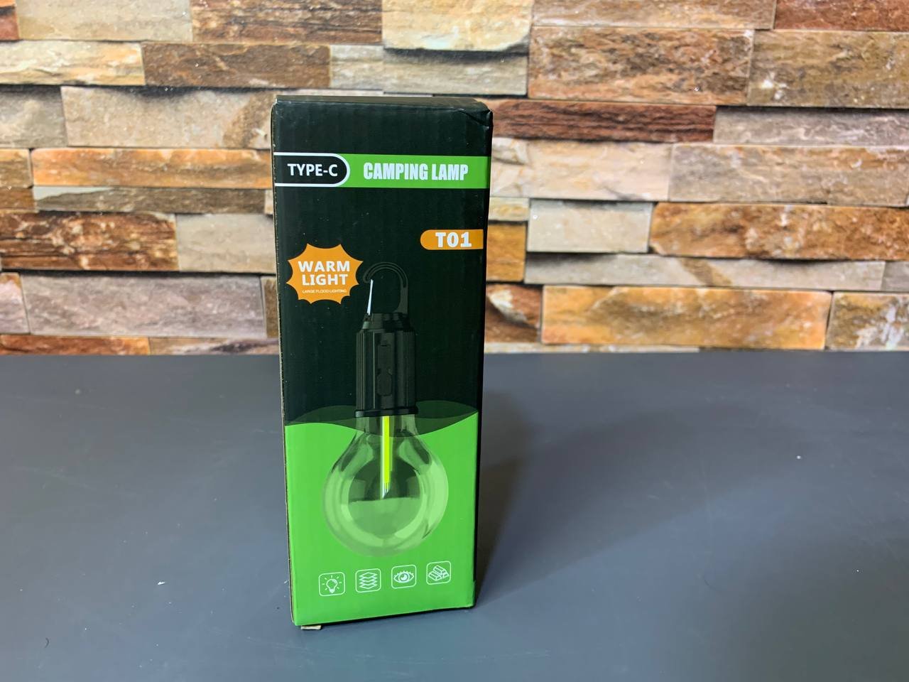 Lampe de Camping Portable étanche rechargeable 3 modes d'éclairage T01