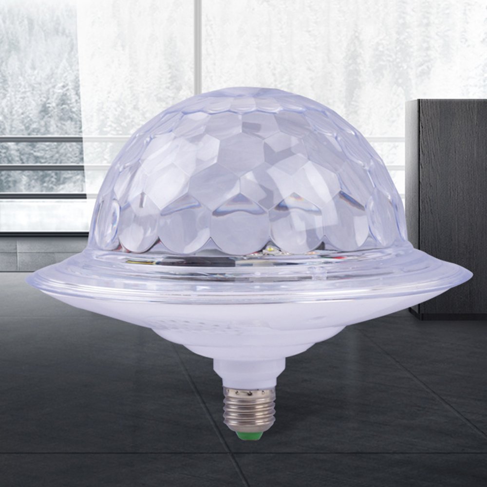 Boule Magique en Cristal UFO Musique Bluetooth LED RGB E27
