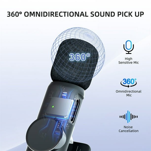 K11 Microphone-cravate sans fil Recording Audio Video Androïd / iPhone