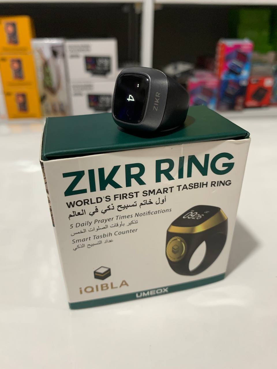 خاتم التسبيح الالكتروني الذكي IQIBLA يساعدك على التسبيح والتذكر بطريقة عملية وبسيطة -Zikr Ring Tasbih Counter
