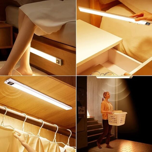 Lampe de Placard avec Detecteur de Mouvement Rechargeable et sans Fil