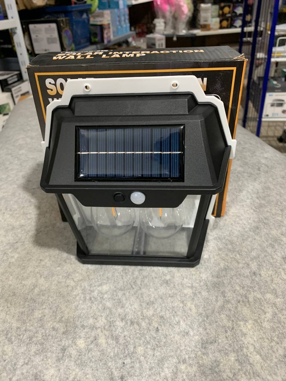 Applique murale solaire étanche pour petite maison, fil Rett à induction, lumière chaude, cour, villa, jardin, extérieur