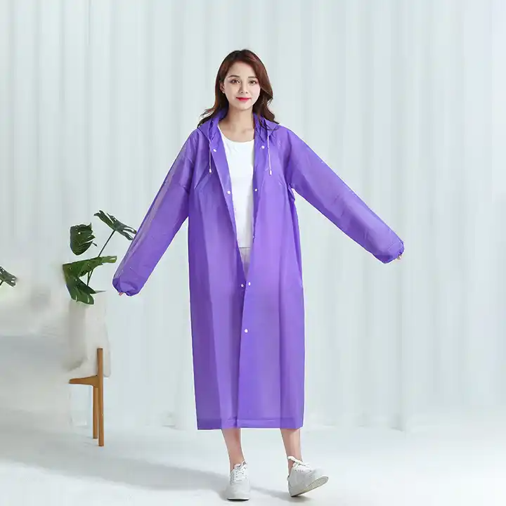 Manteau imperméable à capuche transparent, léger et réfléchissant,