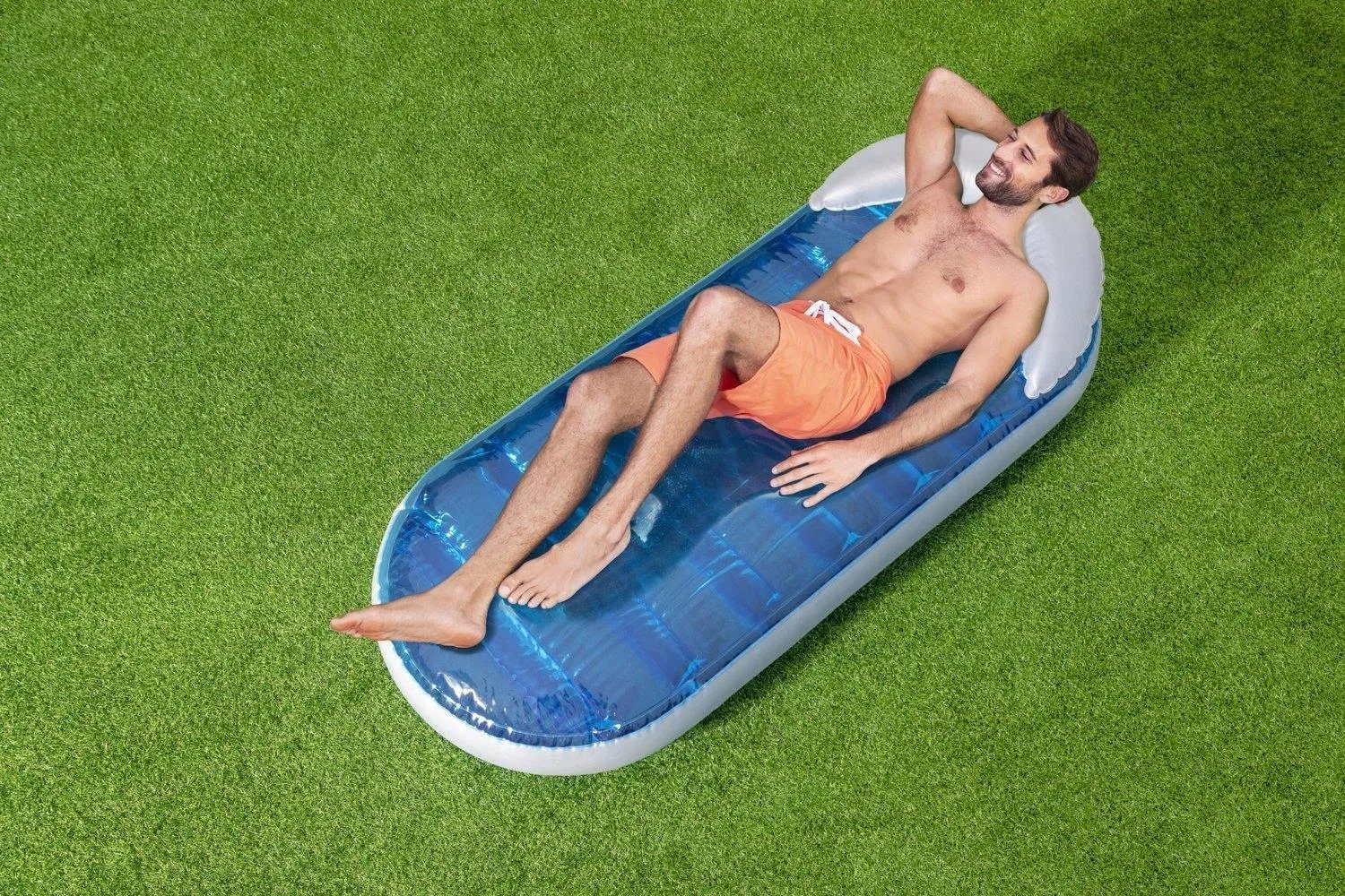 Matelas de Piscine Gonflable Bestway Transat avec Chambre à Eau Rafraîchissante - سرير المسبح والشاطئ الهوائي الفاخر مع حجرة تبريد مائية