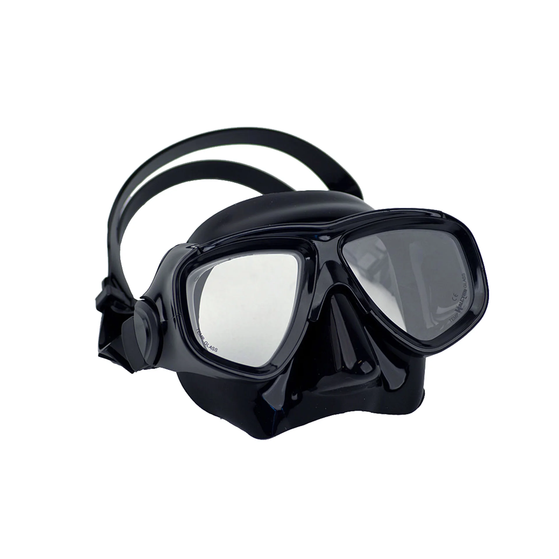 Kit de Snorkeling Masque en Verre Trempé Anti-Fuite et Tuba Flexible Grand Diamètre - طقم قناع الغوص أنبوب تنفس مرن