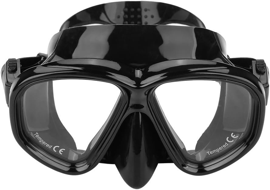 Kit de Snorkeling Masque en Verre Trempé Anti-Fuite et Tuba Flexible Grand Diamètre - طقم قناع الغوص أنبوب تنفس مرن