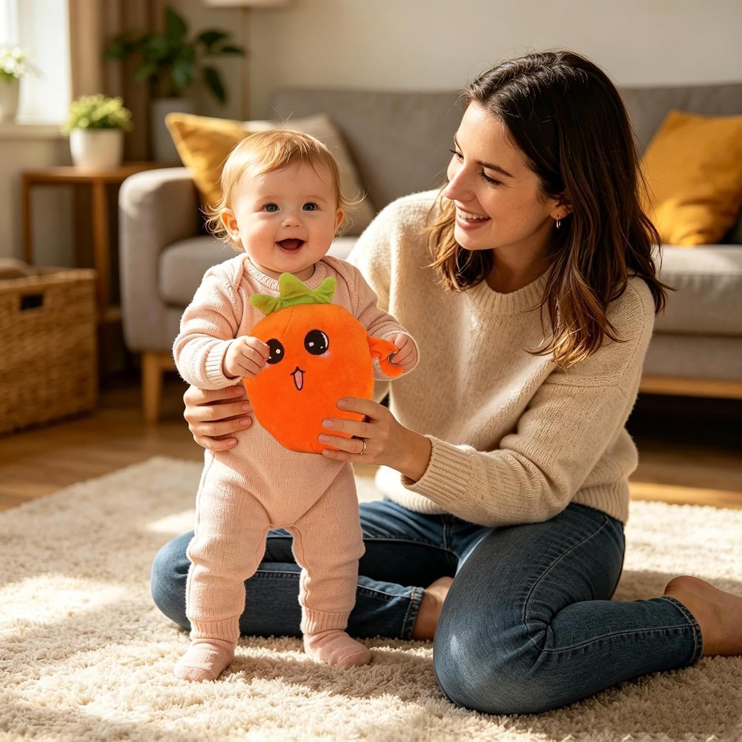Jouet Peluche Musicale Interactive pour Enfants, Effets Sonores au Toucher - لعبة دمية تفاعلية وموسيقية للأطفال بلمس استجابي