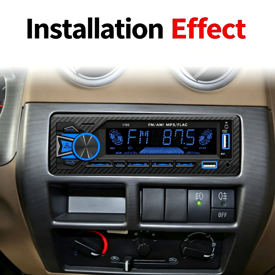 Autoradio Bluetooth 1DIN 7 Couleurs LED et Charge Rapide 2.1A Pioneer 9900 - راديو سيارة بلوتوث