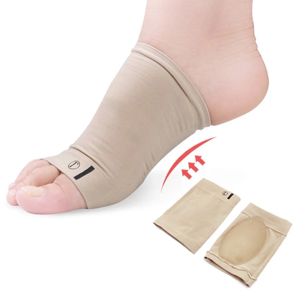 Paire Semelles de pied Soutien de la voûte plantaire en silicone pour fasciite plantaire orthopédique