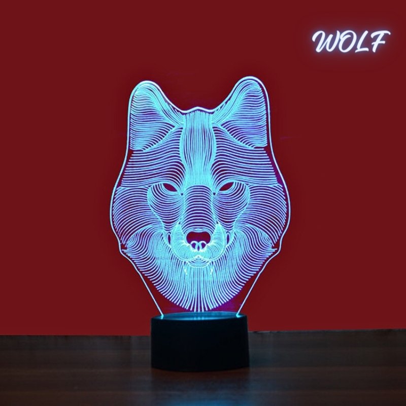 Lampe Veilleuse de bureau 3D 7 lumières changeantes de couleurs En Acrylique