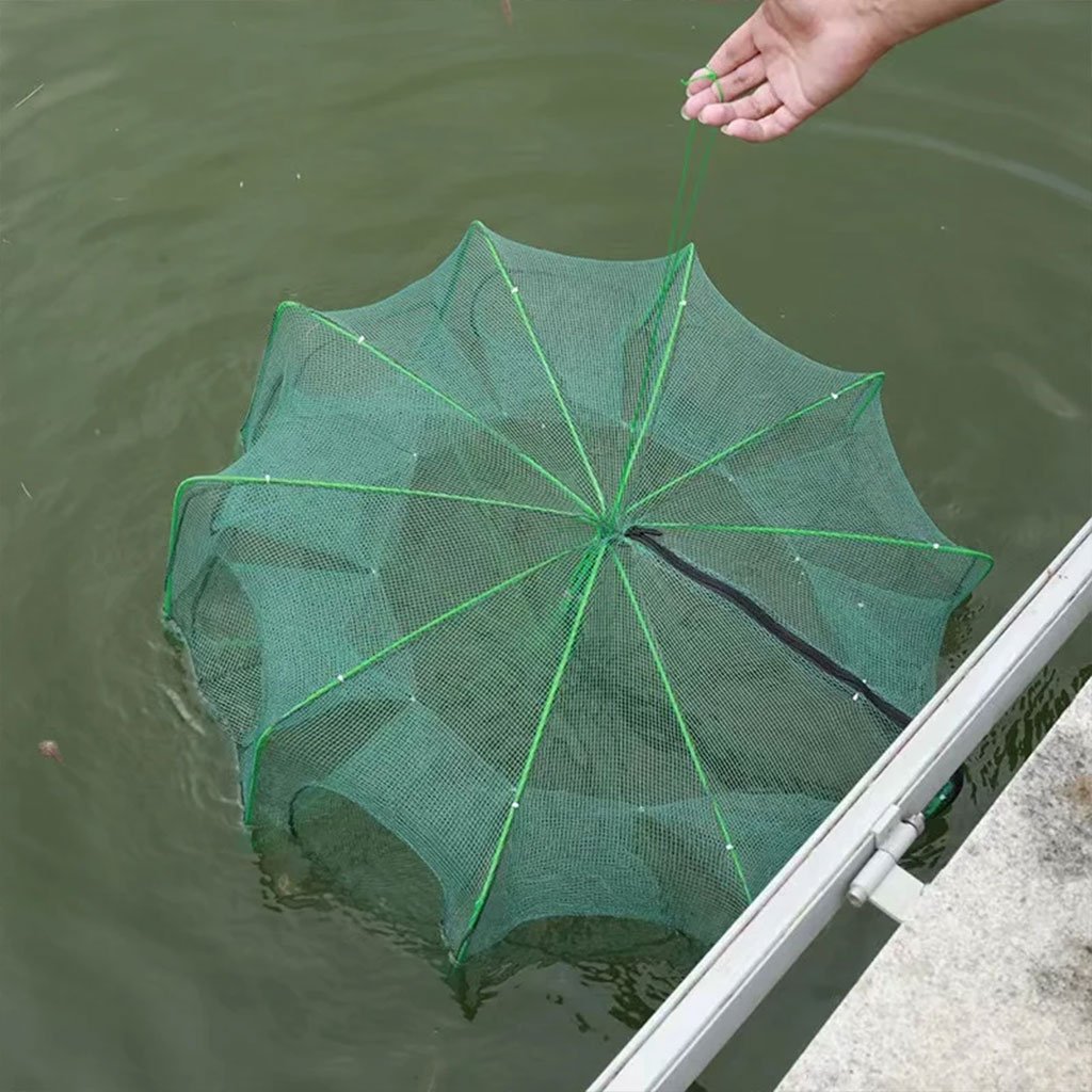Piège de Pêche Poissons 8 Trous Facile a Installer 80cm