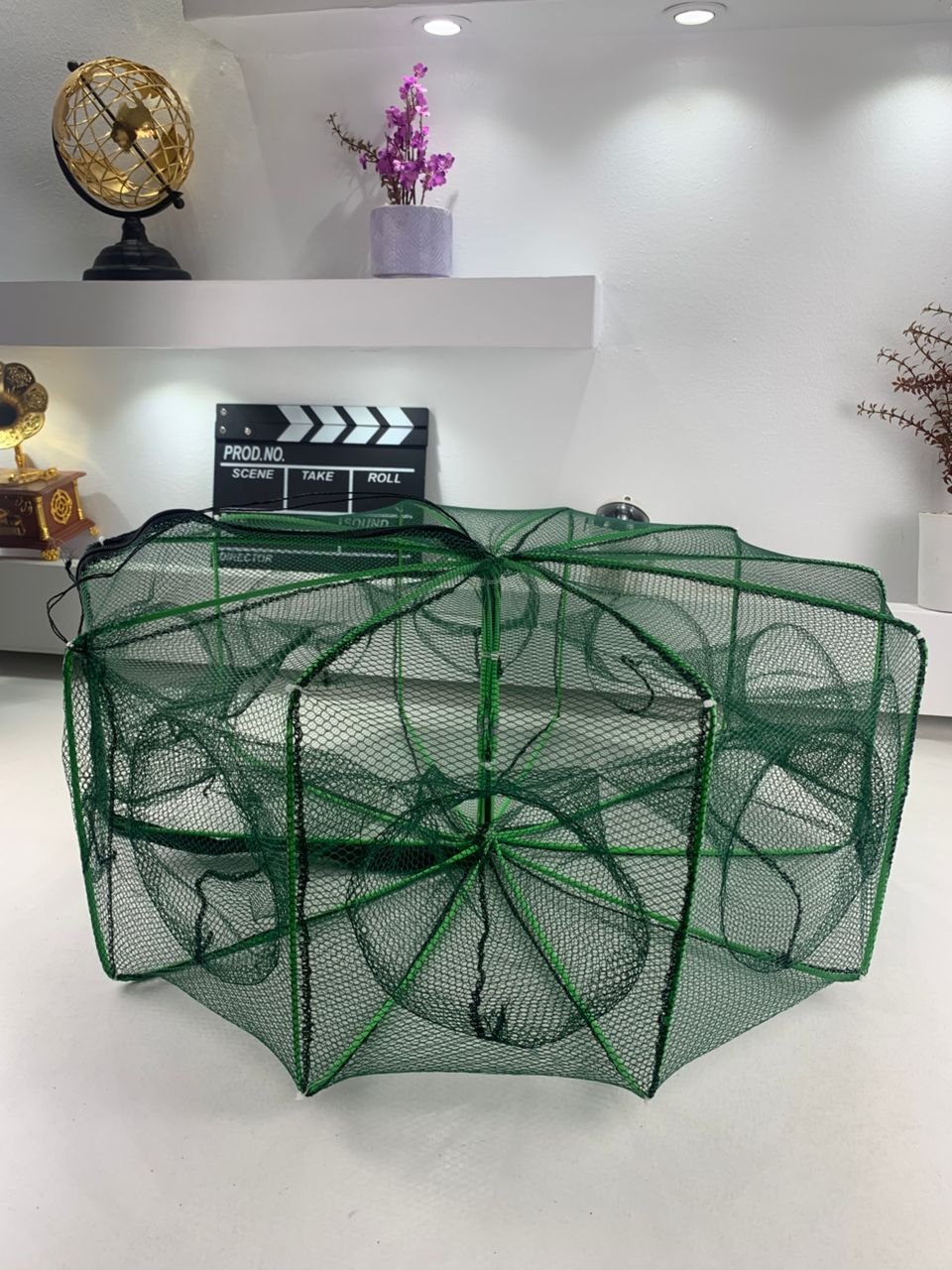 Piège de Pêche Poissons 8 Trous Facile a Installer 80cm