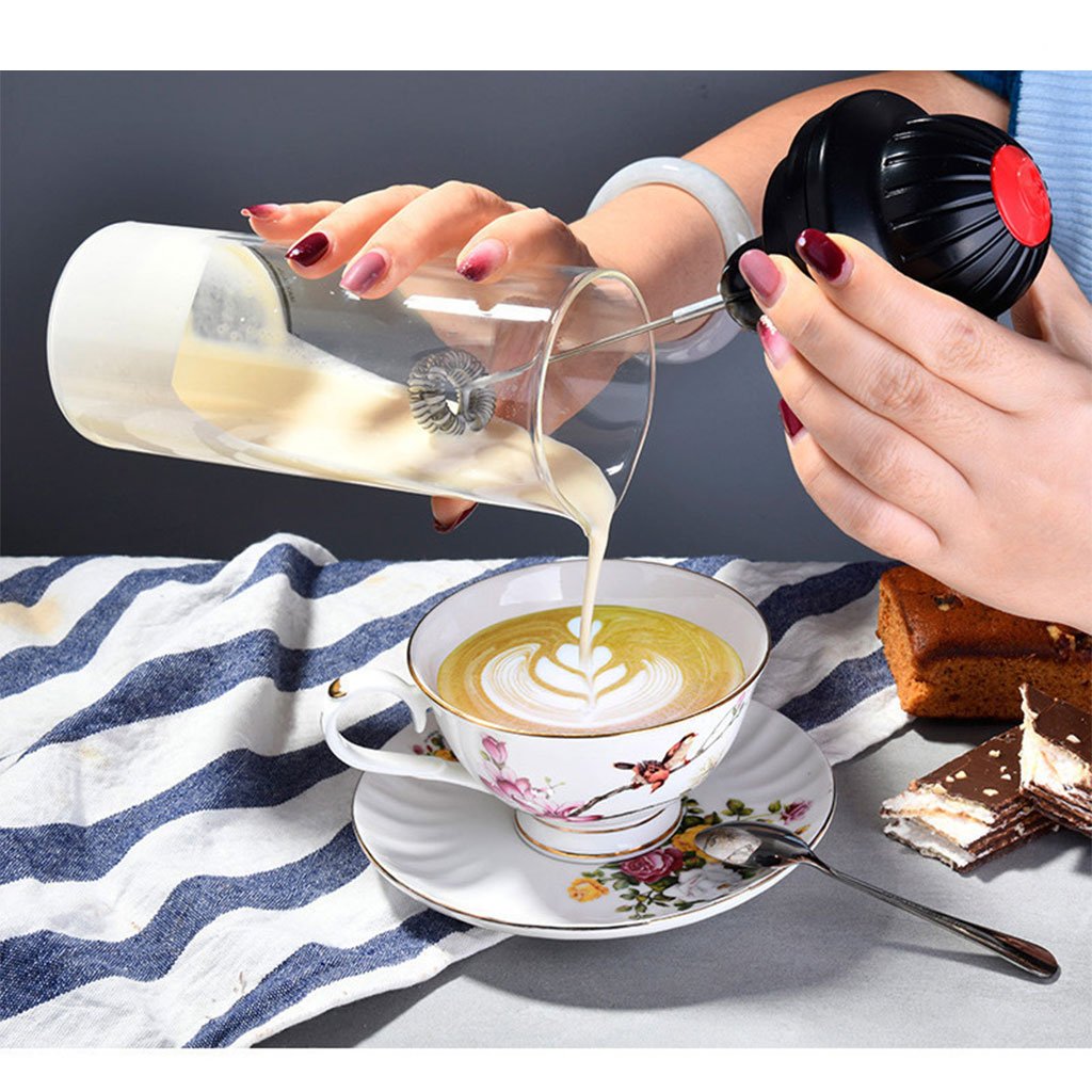 Mousseur à lait électrique Efficace pour les liquides chauds et froids.
