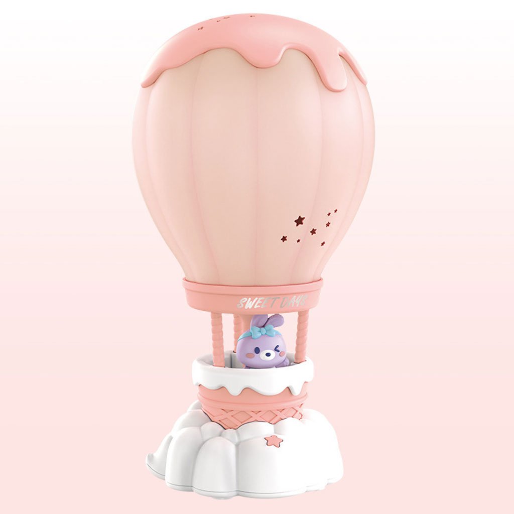 Lampe de table LED pour chambre d'enfant, rechargeable en forme de montgolfière