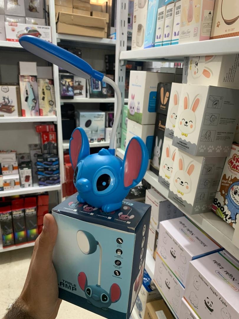 Stitch Lampe de Bureau et Veilleuse Ambiante pour Enfants avec Taille-crayon