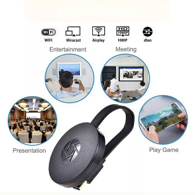chromecast 4K WiFi Wireless Display Dongle TV Stick TV Stick Media Video Streamer HD