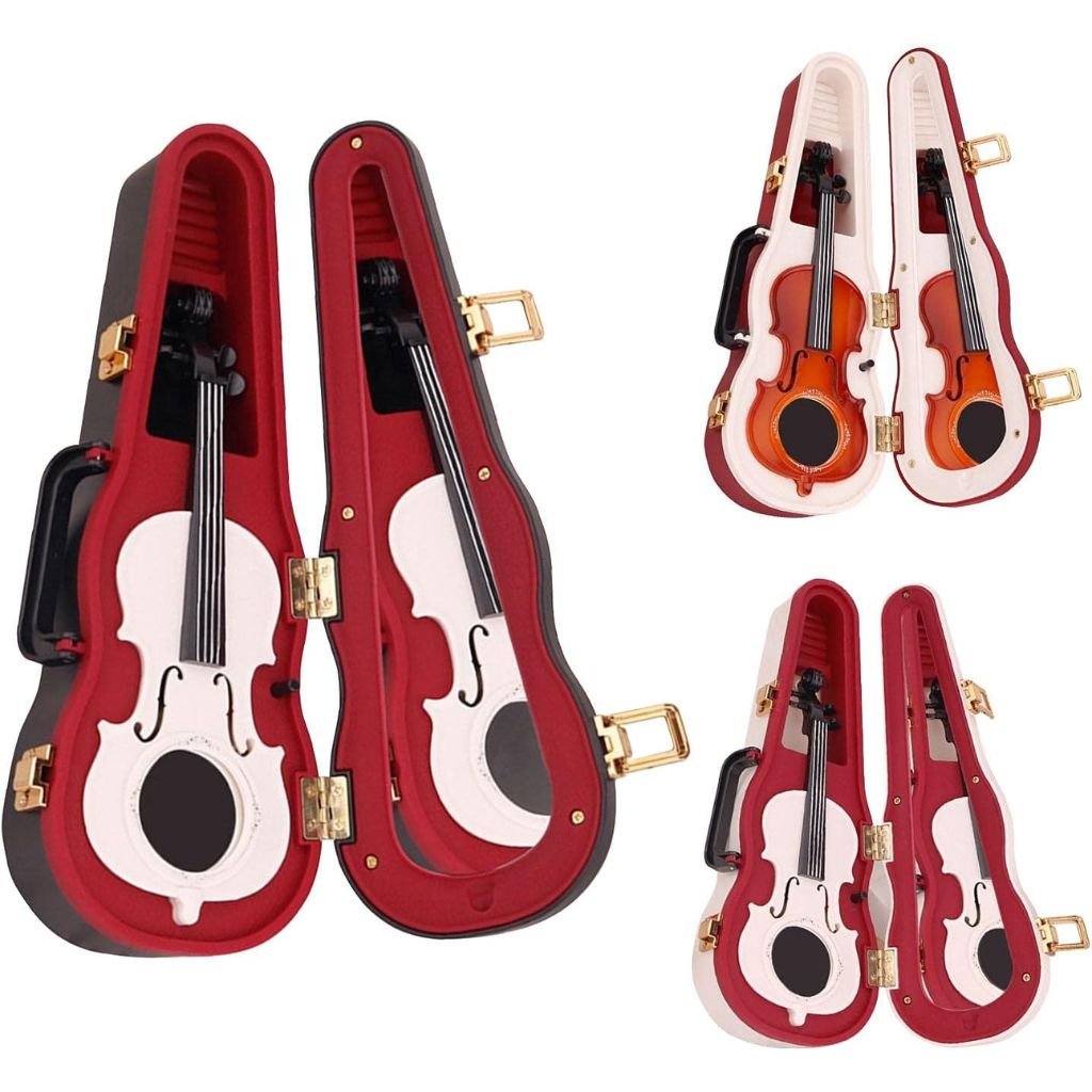 Boîte à Musique Vintage avec Déesse Rotative et Mécanisme de Violon – صندوق موسيقى مع آلية كمان