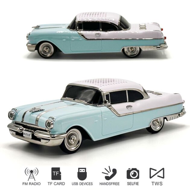 Haut-parleur Bluetooth Sans Fil en Forme de Voiture Pontiac – مكبر صوت بلوتوث لاسلكي على شكل سيارة