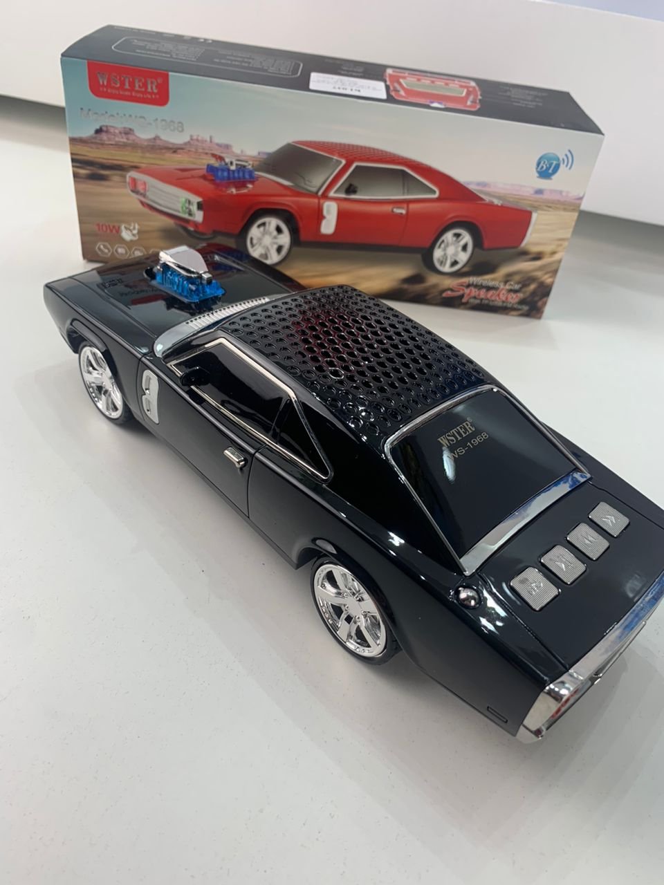 Voiture Haut-Parleur Bluetooth Sans Fil Rechargeable WSTER CAR 1968 – سيارة مكبر صوت بلوتوث لاسلكي