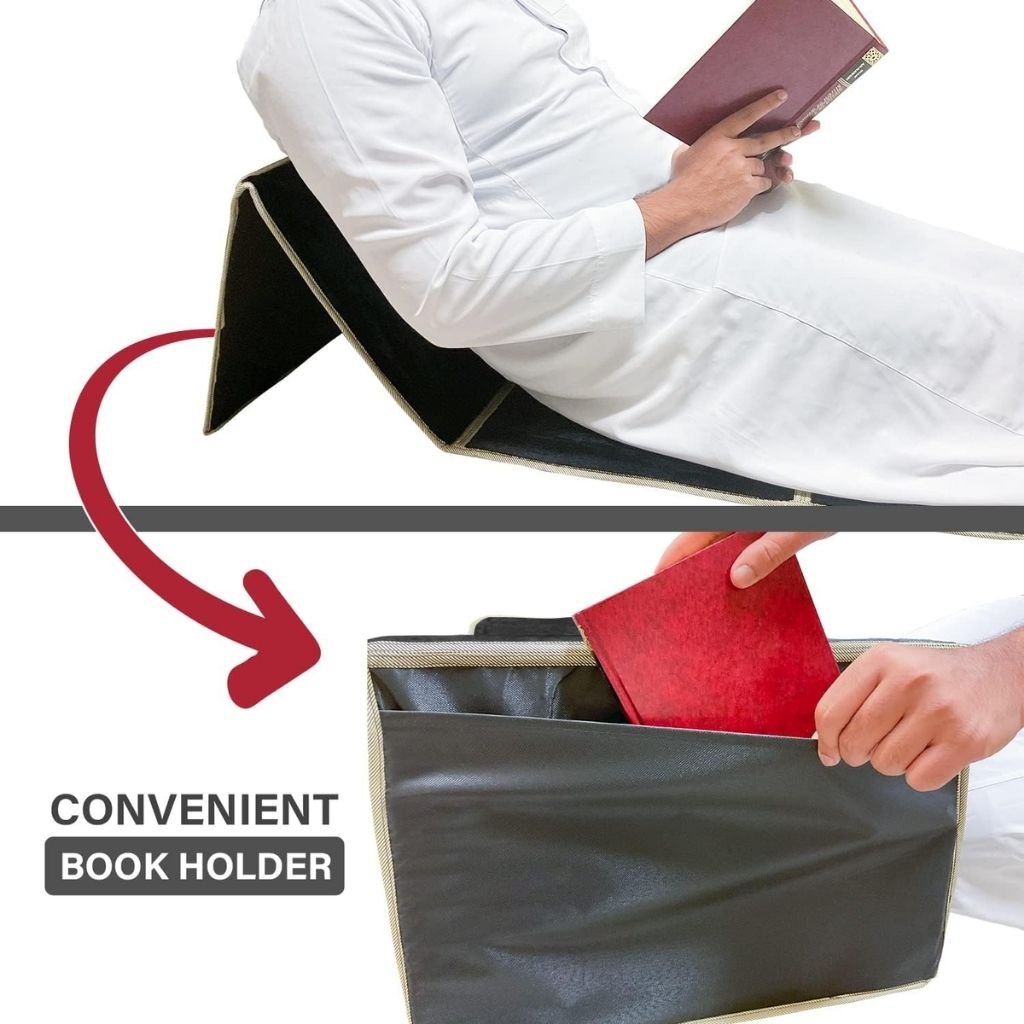 Tapis de Prière Sultan Pliable avec Dossier – سجادة صلاة سلطان قابلة للطي مع مسند ظهر