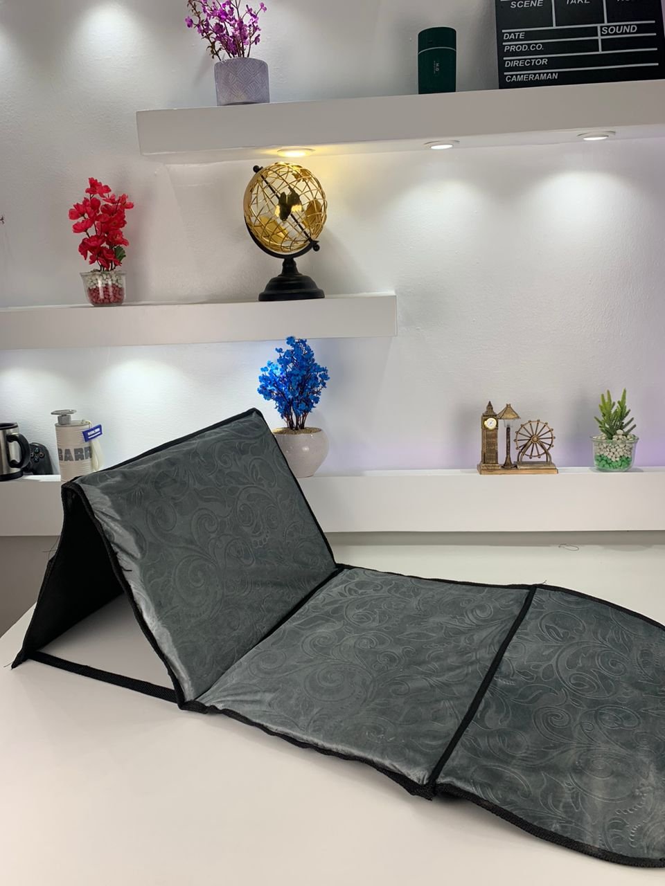 Tapis de Prière Sultan Pliable avec Dossier – سجادة صلاة سلطان قابلة للطي مع مسند ظهر