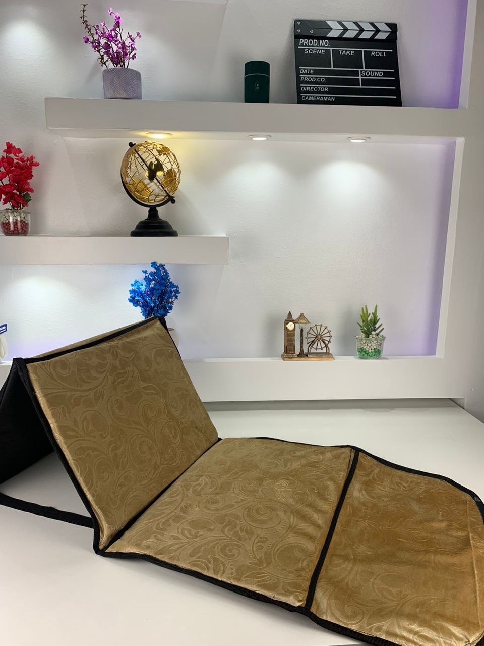 Tapis de Prière Sultan Pliable avec Dossier – سجادة صلاة سلطان قابلة للطي مع مسند ظهر