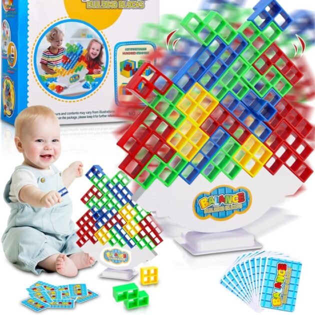 Jeu d'Équilibre Tetra Tower Balance Building Blocks – لعبة توازن 