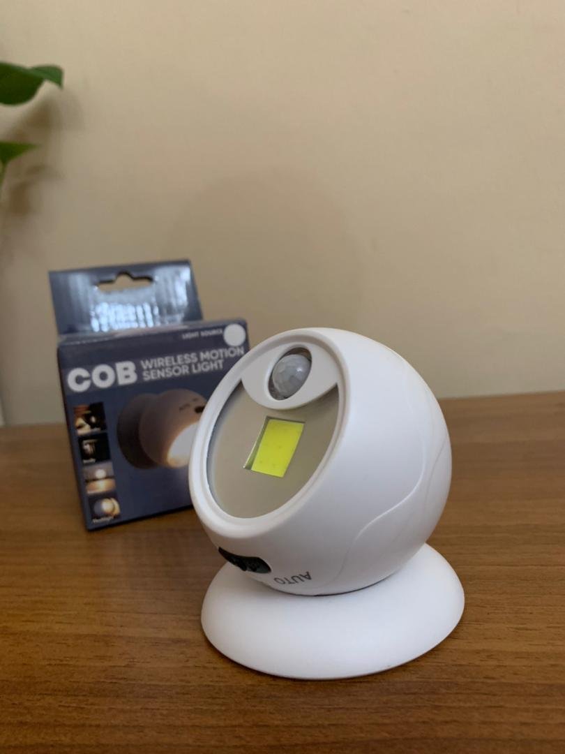Pack 2 Lampe COB à détecteur de mouvement portable à 360 °