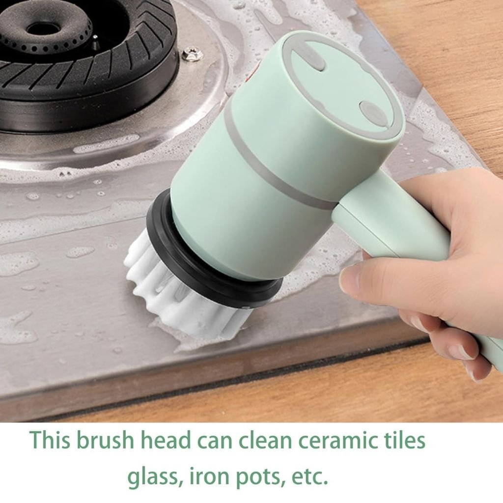 Brosse de Nettoyage Rotative Très Utile pour Cuisine avec 2 Brosse – فرشاة تنظيف للمطبخ